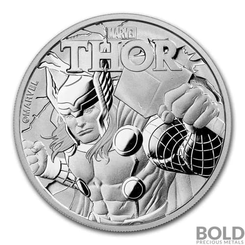 2018 Silver 1 oz Tuvalu Thor