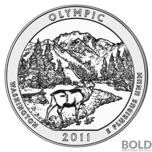 2011 Silver 5 oz ATB Olympic, Washington