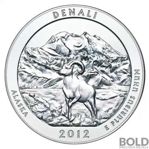 2012 Silver 5 oz ATB Denali, Alaska