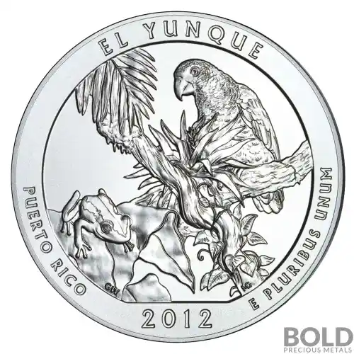 2012 Silver 5 oz ATB El Yunque, Puerto Rico
