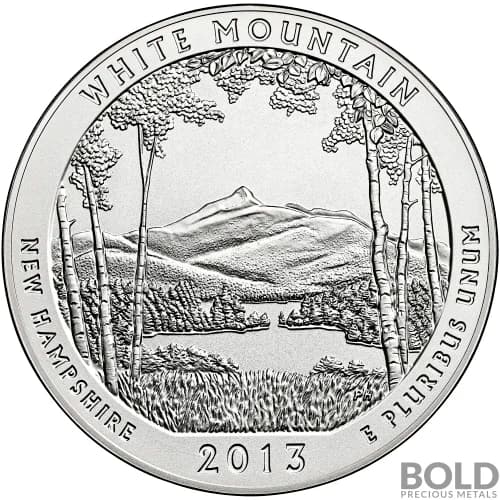 2013 Silver 5 oz ATB White Mountain, New Hampshire
