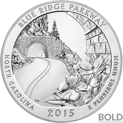 2015 Silver 5 oz ATB Blue Ridge Parkway, North Carolina