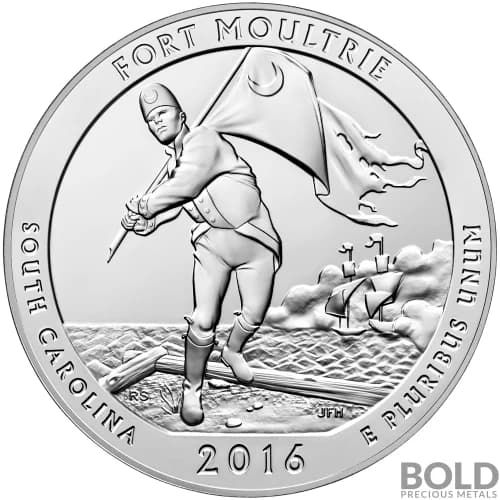 2016 Silver 5 oz ATB Fort Moultrie, South Carolina