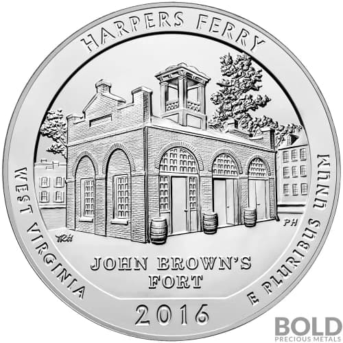 2016 Silver 5 oz ATB Harper's Ferry, West Virginia