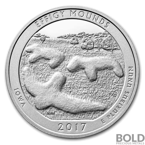 2017 Silver 5 oz ATB Effigy Mounds, Iowa