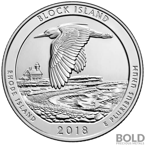 2018 Silver 5 oz ATB Block Island, Rhode Island