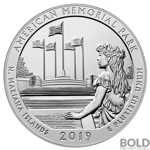2019 Silver 5 oz ATB American Memorial Park, Mariana Islands