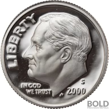 2000-S Silver Proof Roosevelt Dime