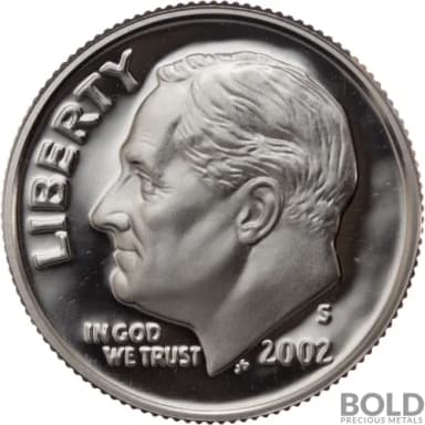 2002-S Silver Proof Roosevelt Dime