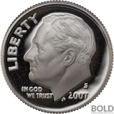 2007-S Silver Proof Roosevelt Dime