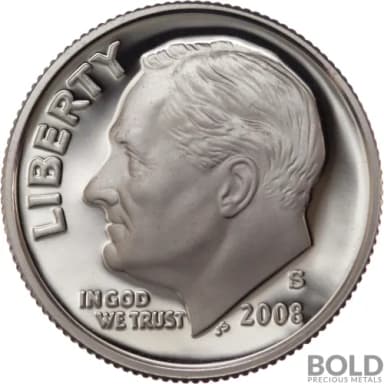2008-S Silver Proof Roosevelt Dime