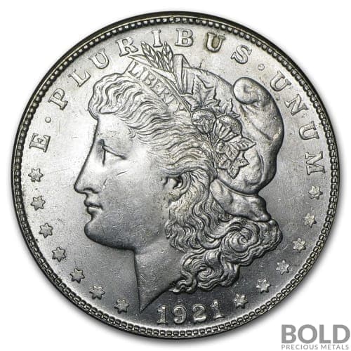 1921 Silver Morgan Dollar - BU