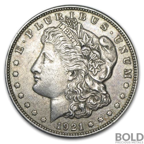 1921 Silver Morgan Dollar - VG
