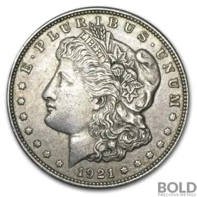 Silver Morgan Dollar 1921 - XF