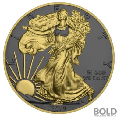 2019 Silver 1 oz American Eagle Golden Ring
