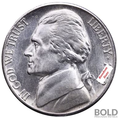 35% Silver War Nickels (Circulated)