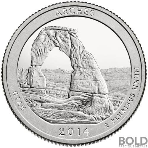 2014-S Arches America the Beautiful Quarters : Silver Proof