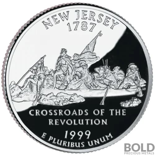 1999-S Silver Proof State Quarter - NEW JERSEY
