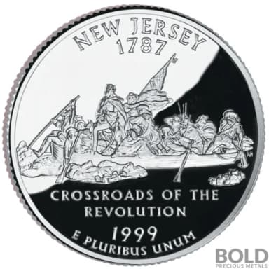 1999-S Silver Proof State Quarter - NEW JERSEY