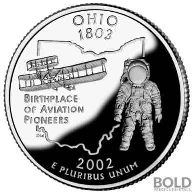 2002-S Silver Proof State Quarter - OHIO