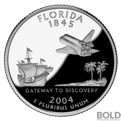 2004-S Silver Proof State Quarter - FLORIDA