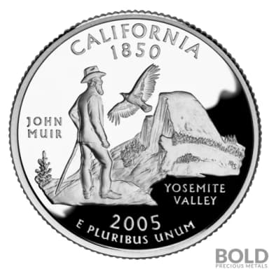 2005-S Silver Proof State Quarter - CALIFORNIA
