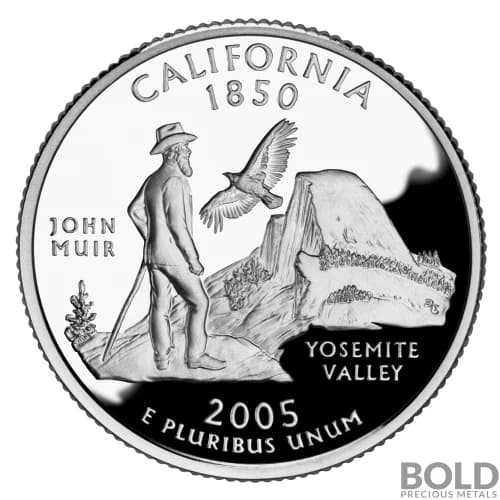 2005-S Silver Proof State Quarter - CALIFORNIA