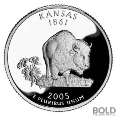 2005-S Silver Proof State Quarter - KANSAS