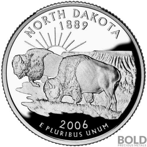 2006-S Silver Proof State Quarter - NORTH DAKOTA