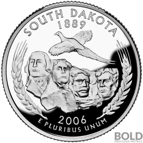 2006-S Silver Proof State Quarter - SOUTH DAKOTA