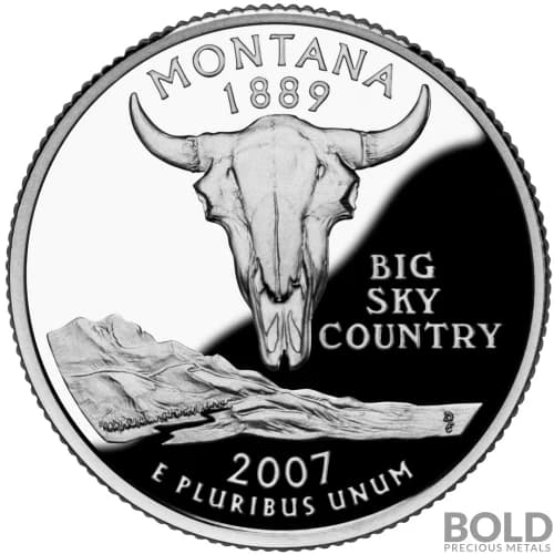 2007-S Silver Proof State Quarter - MONTANA