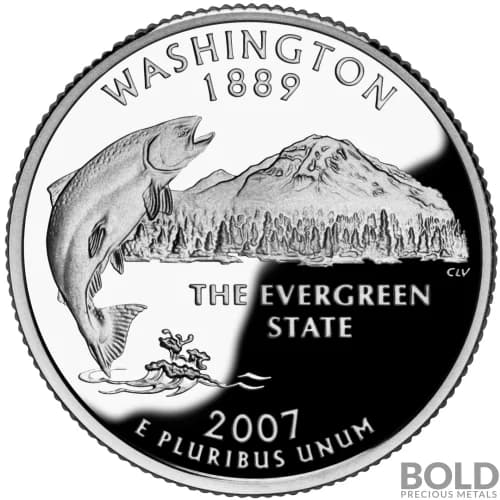 2007-S Silver Proof State Quarter - WASHINGTON