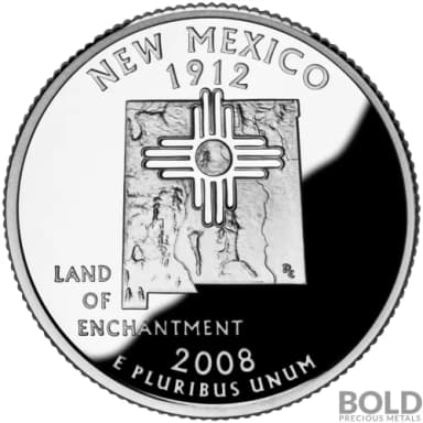 2008-S Silver Proof State Quarter - NEW MEXICO