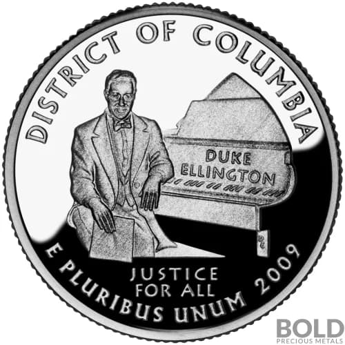 2009-S Silver Proof Territories Quarter - DISTRICT OF COLUMBIA