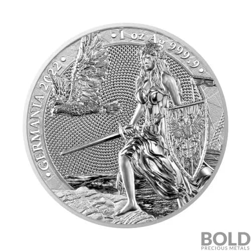 2022 Lady Germania 5 Mark 1 oz Silver BU Round