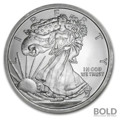 Silver - 5 oz Walking Liberty Round