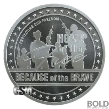 Silver - 1 oz Home of the Free Round