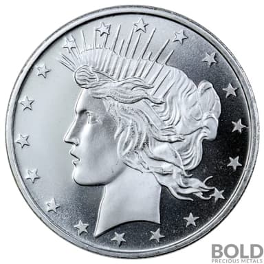 Silver - 1 oz Peace Dollar Round