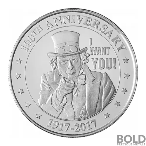Silver - 1 oz 'I Want You' Round