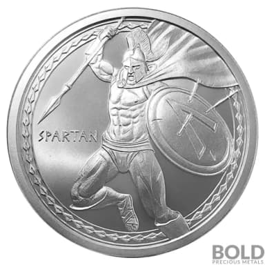 Silver - 1 oz Warrior Series Spartan