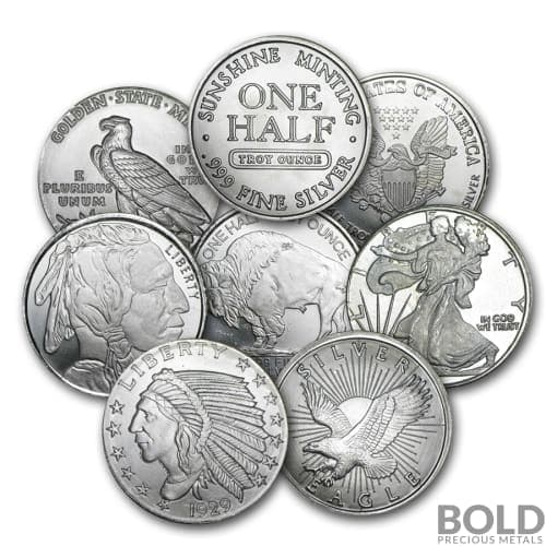Silver - 1/2 oz Random Round (our choice)