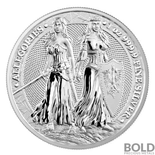 2022 Germania Allegories Polonia 5 Mark 1 oz Silver BU