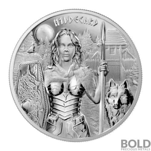 2022 Germania Valkyries: Hildegard 1 oz Silver BU