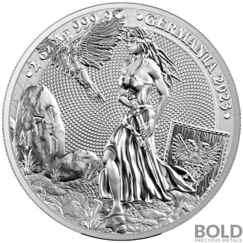 2023 Silver 2 oz Lady Germania BU Round