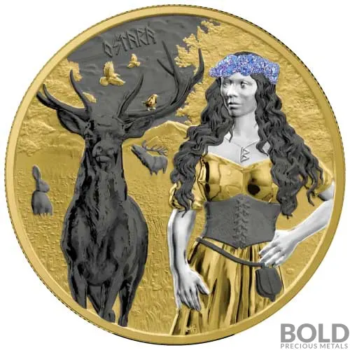 2023 Germania Valkyries: Ostara Valhalla 1 oz Silver BU