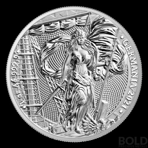 2021 Lady Germania 5 Mark 1 oz Silver BU Round