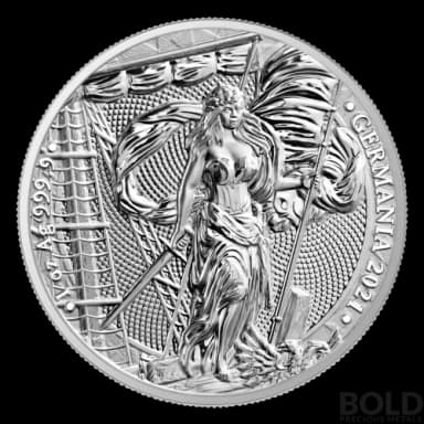 2021 Lady Germania 5 Mark 1 oz Silver BU Round