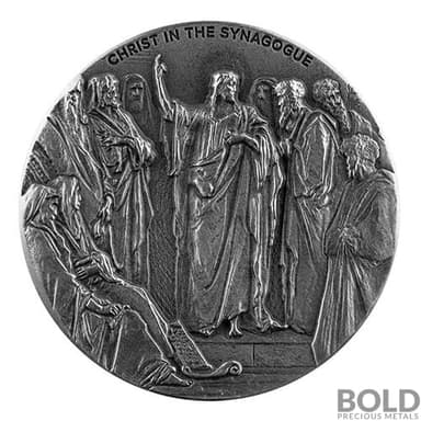 2020 Silver 2 oz Scottsdale Biblical Series - Christ in the Synagogue
