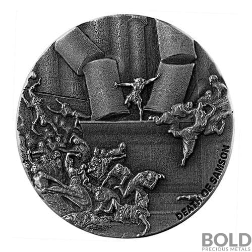 2021 Silver 2 oz Scottsdale Biblical Series - Death of Samson