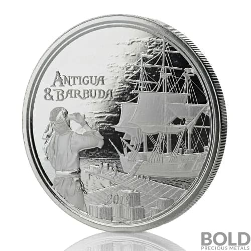 2019 Antigua & Barbuda Silver Rum Runner BU 1 oz